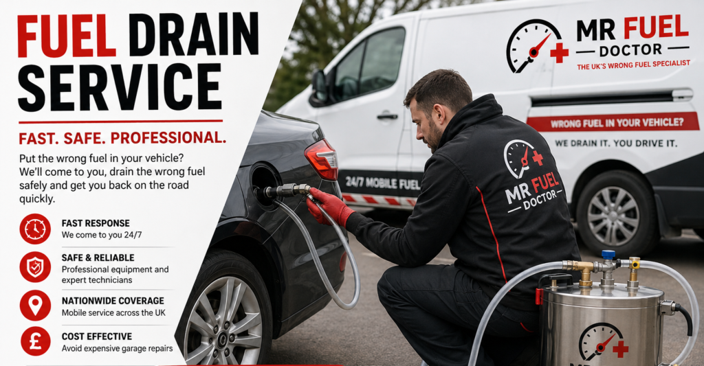 Fuel Drain Service – Fast, Safe, and Professional Help When You Need It