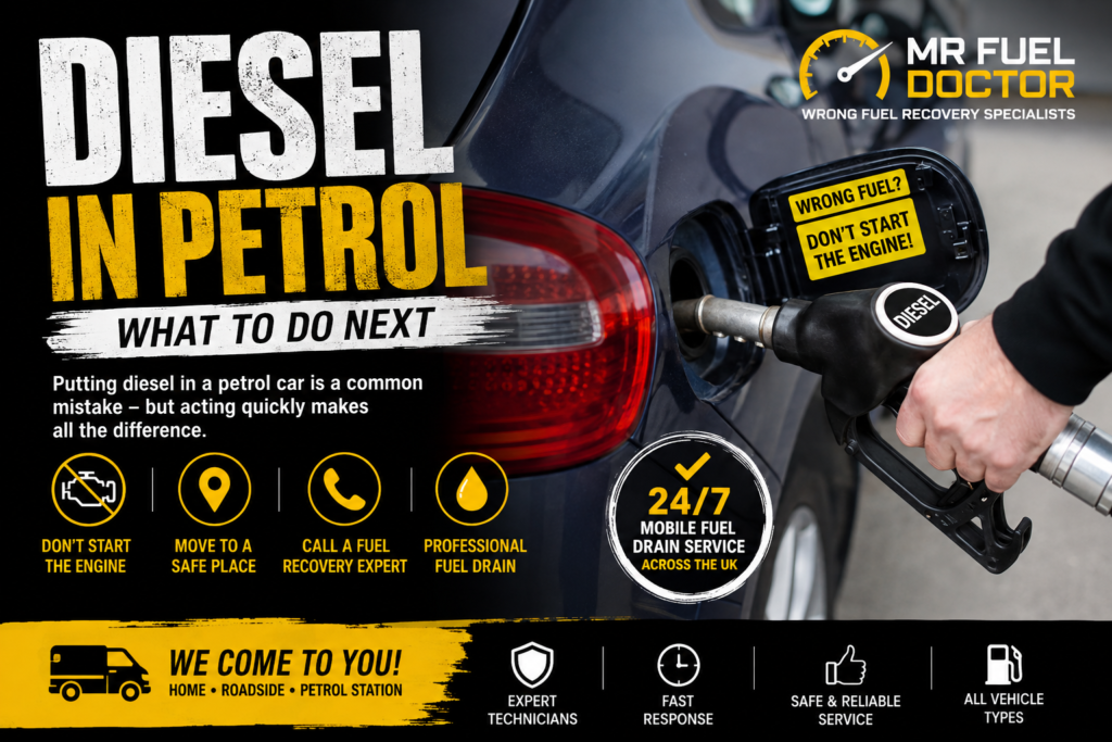 Diesel in Petrol: What to Do If You Put Diesel in a Petrol Car