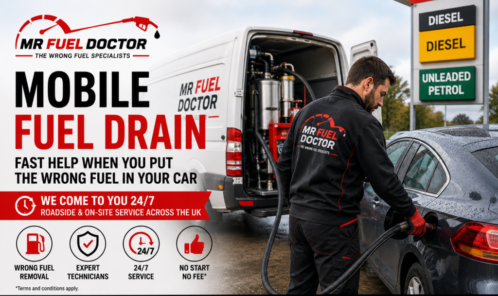Mobile Fuel Drain: Fast Help When You Put the Wrong Fuel in Your Car