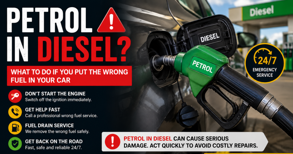 Petrol in Diesel: What to Do If You Put the Wrong Fuel in Your Car