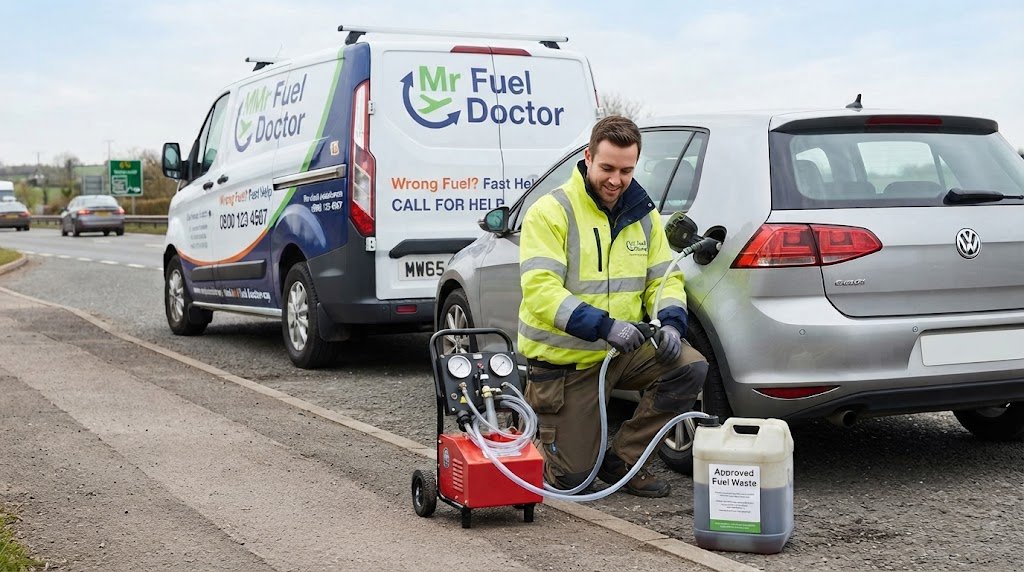 Fuel Drain UK: Fast Help When You Put the Wrong Fuel in Your Car