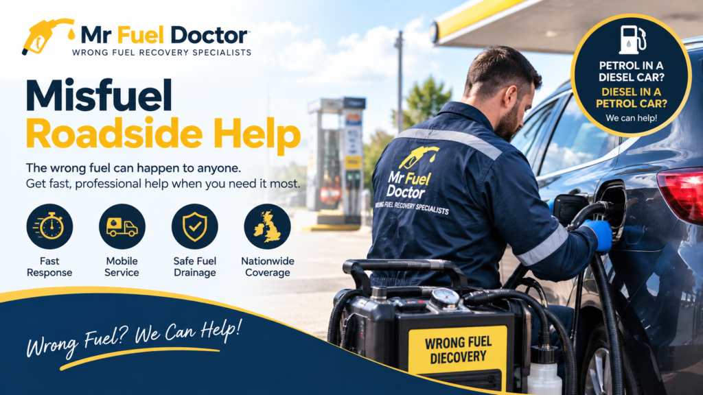 Misfuel Roadside Help: What to Do When You Put the Wrong Fuel in Your Car
