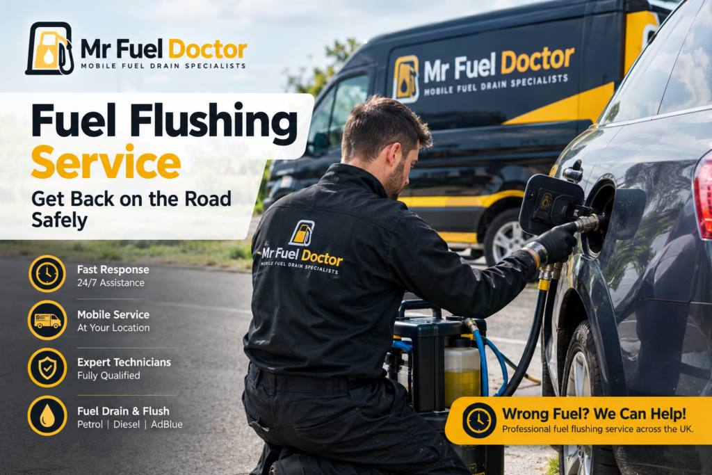 Fuel Flushing Service: What to Do After Putting the Wrong Fuel in Your Car